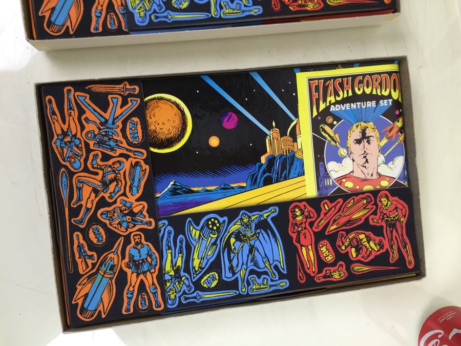 Pair Of Flash Gordon Adventure Set Colorforms New In Box Vintage 1980 [Photo 12]