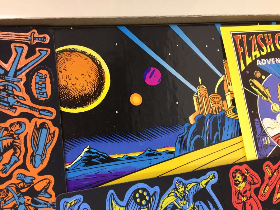 Pair Of Flash Gordon Adventure Set Colorforms New In Box Vintage 1980 [Photo 16]
