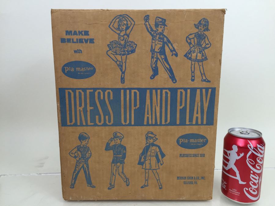 Dress Up And Play Pla-Master Kids Playsuits Costumes Cowboy With Box Herman Iskin & Co.