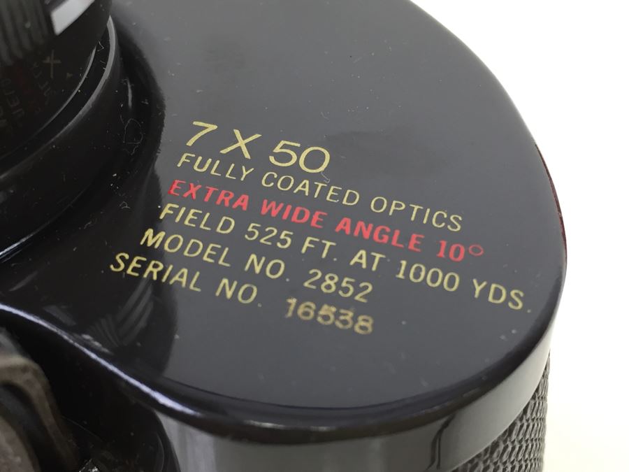 TAYLOR Field Binoculars 7 X 50 Model No. 2852 Japan With Case Like New [Photo 3]