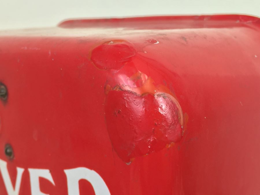 PULVER Chewing Gum One Cent Deliver A 'Tasty Chew' Coin Op With Moving Clown Red Porcelain Working With Key [Photo 16]