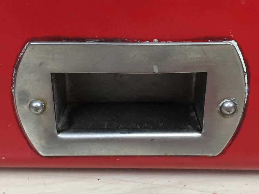 PULVER Chewing Gum One Cent Deliver A 'Tasty Chew' Coin Op With Moving Clown Red Porcelain Working With Key [Photo 11]