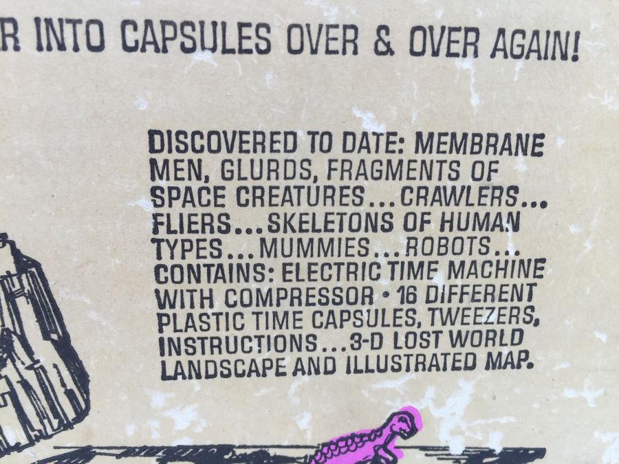 A Strange Change Toy Featuring THE LOST WORLD 16 Time Capsules Mattel 4581 Vintage 1967 With Box [Photo 14]