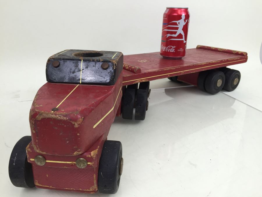 vintage wooden toy trucks