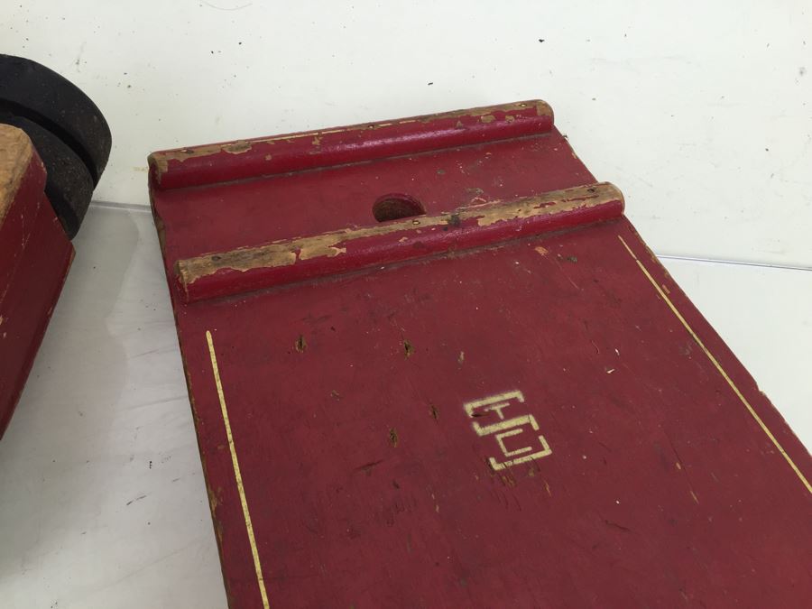 Vintage Wooden Toy Truck With Trailer By Seaver Toy Company STC Burbank CA [Photo 21]