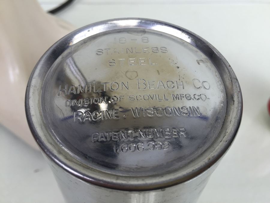 Vintage Hamilton Beach Milk Shake Maker Mixer Blender Model 33 With Original Stainless Steel Cup [Photo 3]