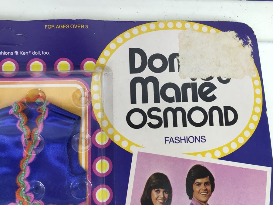 Donny & Marie Osmond Doll Action Figure Fashions 'Silver Shimmer', 'Deepest Purple', 'South 'O The Border' Mattel New On Card Vintage 1976 [Photo 25]