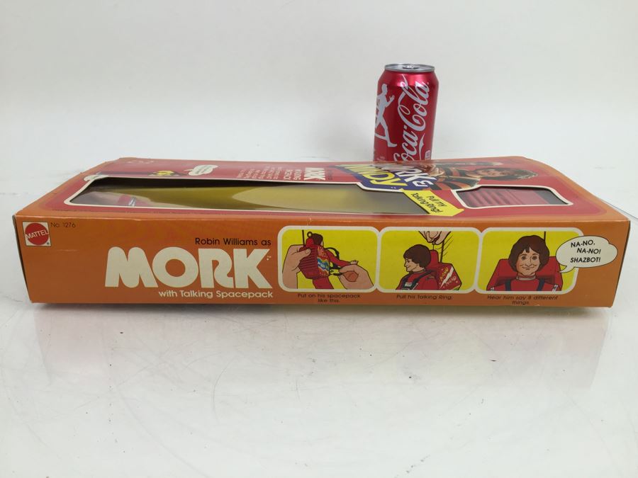 Mork & Mindy Robin Williams As Mork With Talking Spacepack Mattel 1276 New In Box Vintage 1979 [Photo 18]