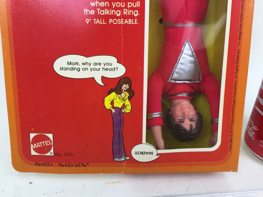 Mork & Mindy Robin Williams As Mork With Talking Spacepack Mattel 1276 New In Box Vintage 1979 [Photo 6]