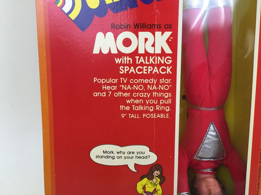 Mork & Mindy Robin Williams As Mork With Talking Spacepack Mattel 1276 New In Box Vintage 1979 [Photo 5]