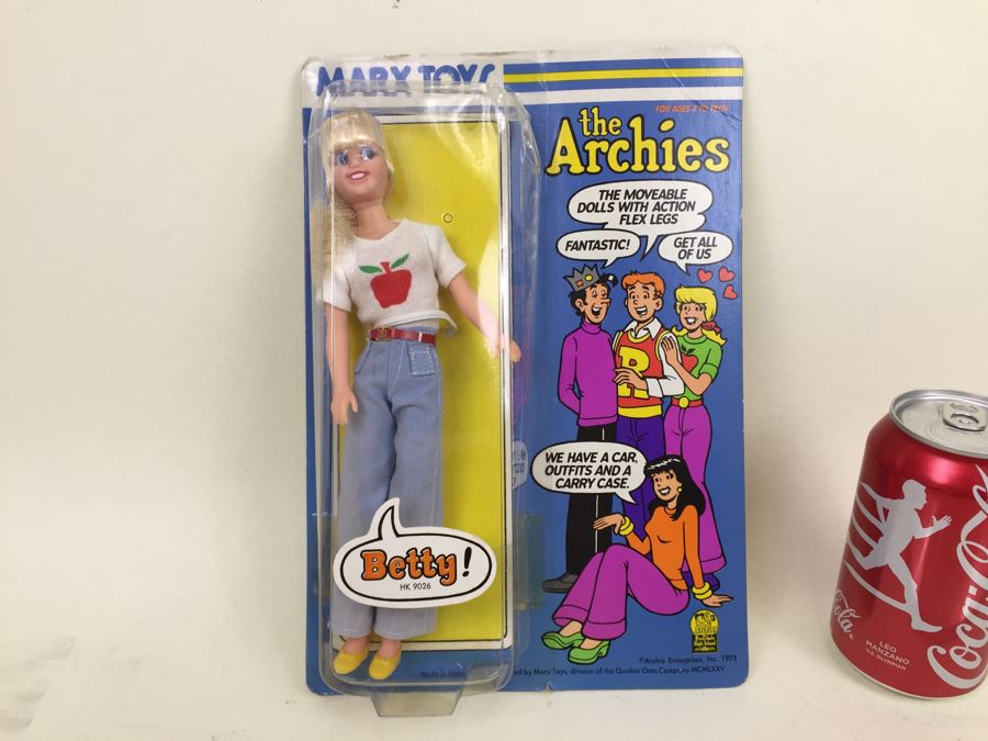 MARX TOYS The Archies 'Betty' HK 9026 New On Card Vintage 1975