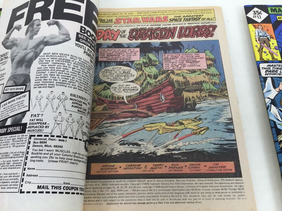 (3) STAR WARS Marvel Comics Comic Books #13 Diamond 35 Cent Vintage 1978 [Photo 3]