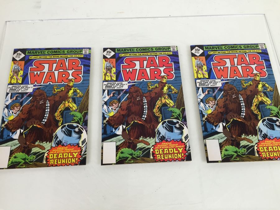 (3) STAR WARS Marvel Comics Comic Books #13 Diamond 35 Cent Vintage 1978