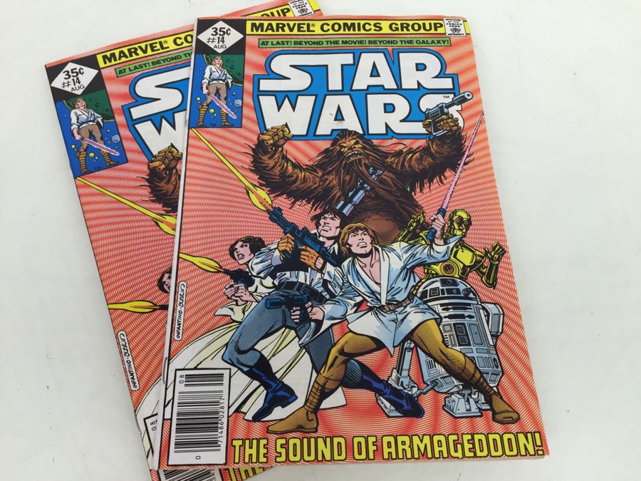 (2) STAR WARS Marvel Comics Comic Books #14 Diamond 35 Cent Vintage 1978 [Photo 1]