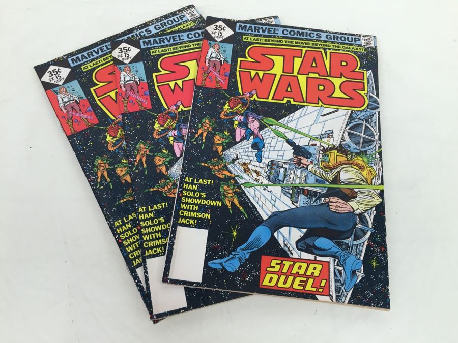 (3) STAR WARS Marvel Comics Comic Books #15 Diamond 35 Cent Vintage 1978