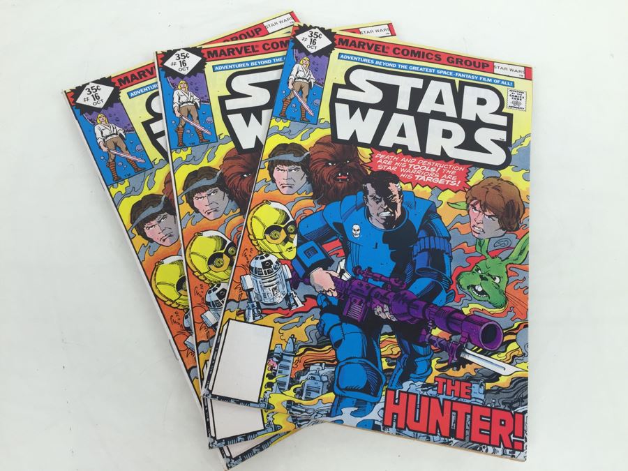 (3) STAR WARS Marvel Comics Comic Books #16 Diamond 35 Cent Vintage 1978