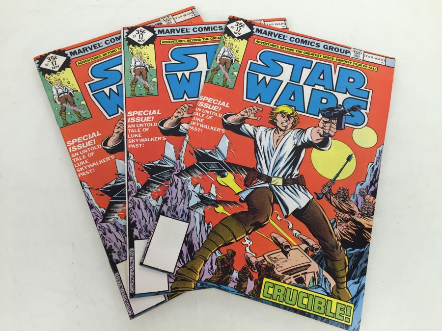 (3) STAR WARS Marvel Comics Comic Books #17 Diamond 35 Cent Vintage 1978