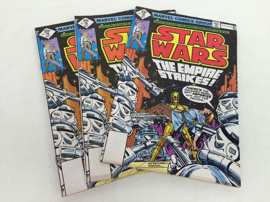 (3) STAR WARS Marvel Comics Comic Books #18 Diamond 35 Cent Vintage 1978