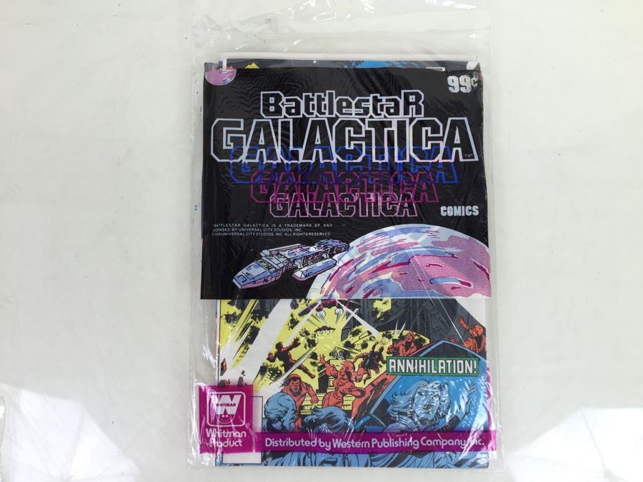 BATTLESTAR GALACTICA Marvel Comics Sealed 3-Pack Issues #1, #2 And #3 Vintage 1978