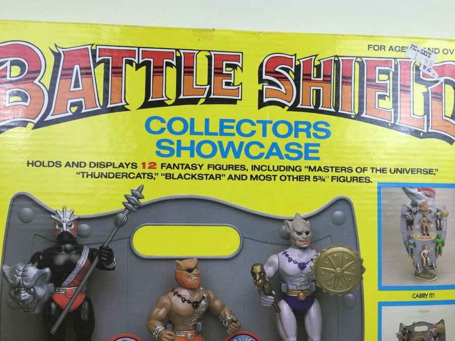Battle Shields Collectors Showcase For 'Masters Of The Universe', 'Thundercats', 'Blackstar' 5 3/4' Action Figures TARA TOY CORP Vintage 1986 [Photo 9]