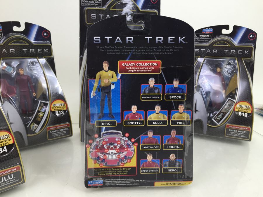 (9) STAR TREK Playmates Action Figures New In Packaging SPOCK, ORIGINAL SPOCK, CAPTAIN KIRK, + More From 2009 [Photo 22]