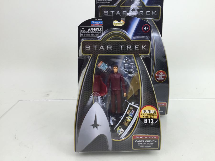 (9) STAR TREK Playmates Action Figures New In Packaging SPOCK, ORIGINAL SPOCK, CAPTAIN KIRK, + More From 2009 [Photo 31]