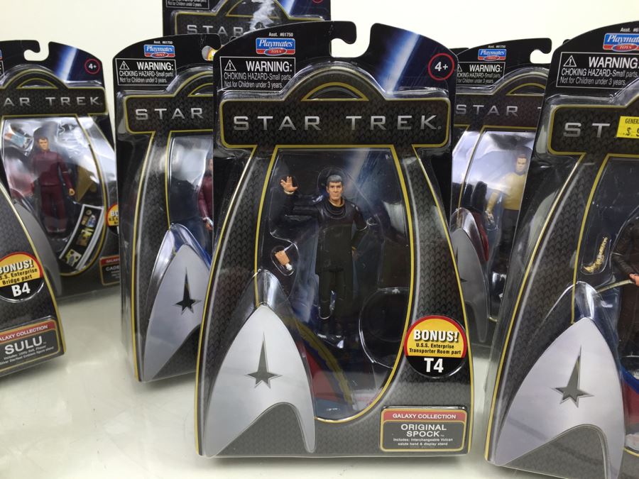 (9) STAR TREK Playmates Action Figures New In Packaging SPOCK, ORIGINAL SPOCK, CAPTAIN KIRK, + More From 2009 [Photo 5]