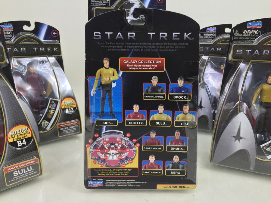 (9) STAR TREK Playmates Action Figures New In Packaging SPOCK, ORIGINAL SPOCK, CAPTAIN KIRK, + More From 2009 [Photo 18]