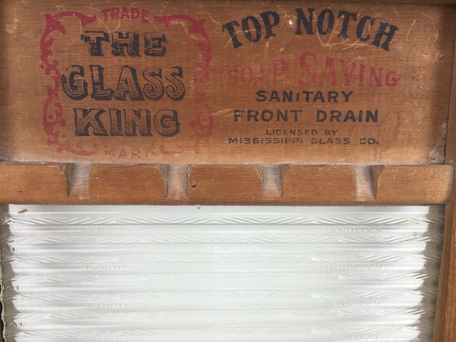 Vintage The Glass King Top Notch Soap Saving National Washboard Co No. 865 [Photo 9]