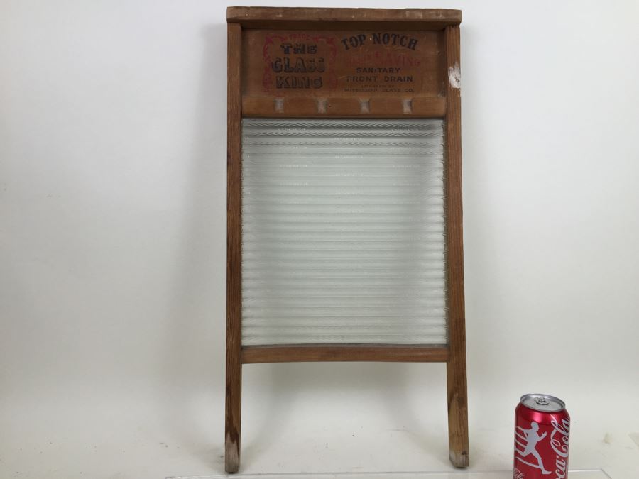 Vintage The Glass King Top Notch Soap Saving National Washboard Co No. 865 [Photo 1]