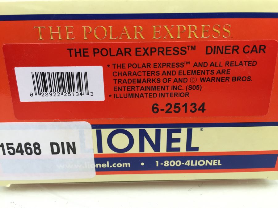 Pair Of LIONEL Trains 'The Polar Express' Polar Express Baggage Car 6-25135 And The Polar Express Diner Car 6-25134 From 2005 [Photo 16]