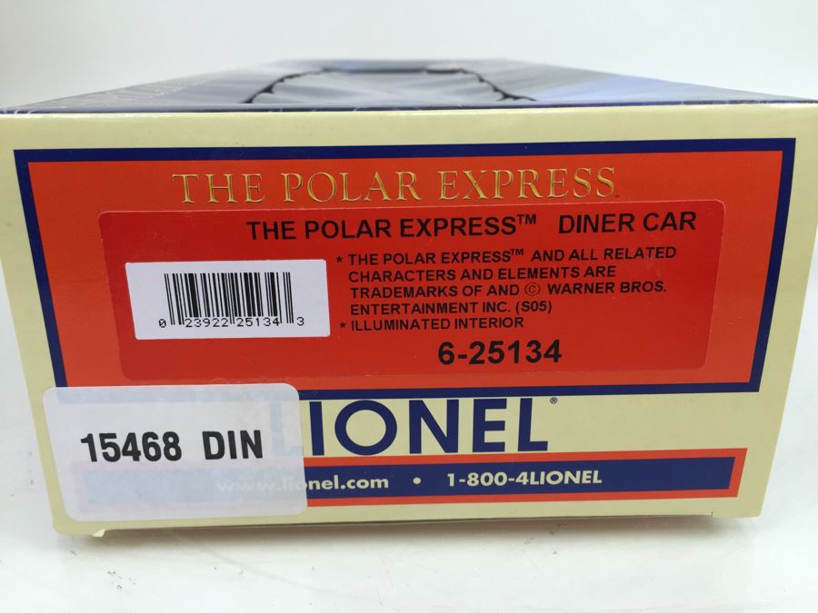 Pair Of LIONEL Trains 'The Polar Express' Polar Express Baggage Car 6-25135 And The Polar Express Diner Car 6-25134 From 2005 [Photo 15]