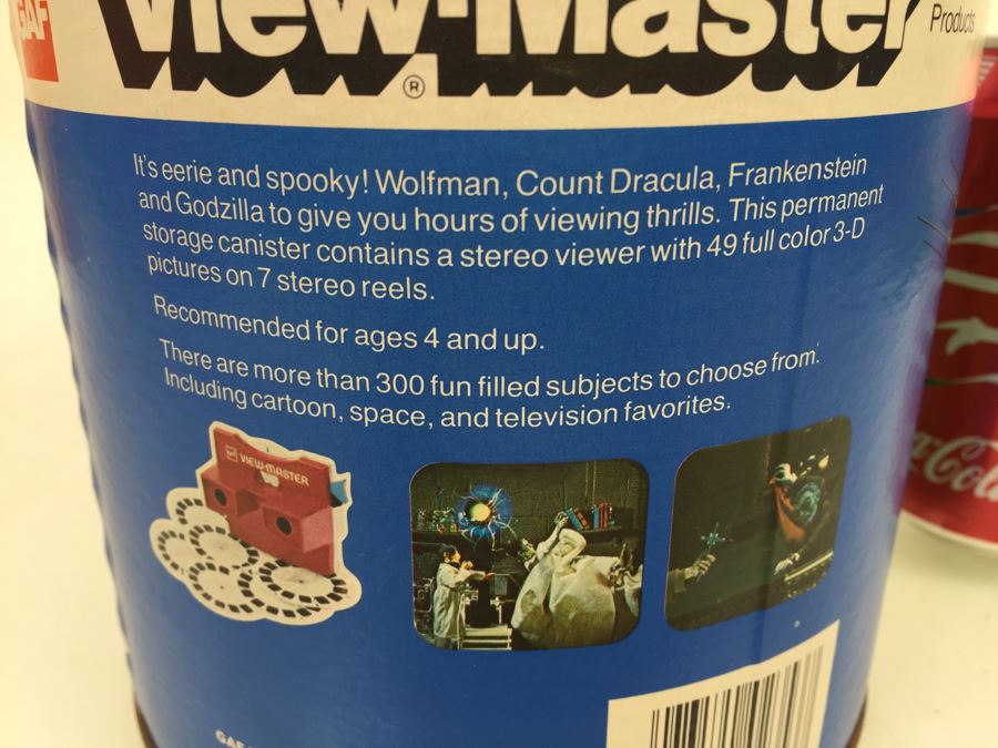 GAF View-Master 3D Monster Gift Pak Wolfman, Count Dracula, Frankenstein, Godzilla Vintage 1978 [Photo 8]