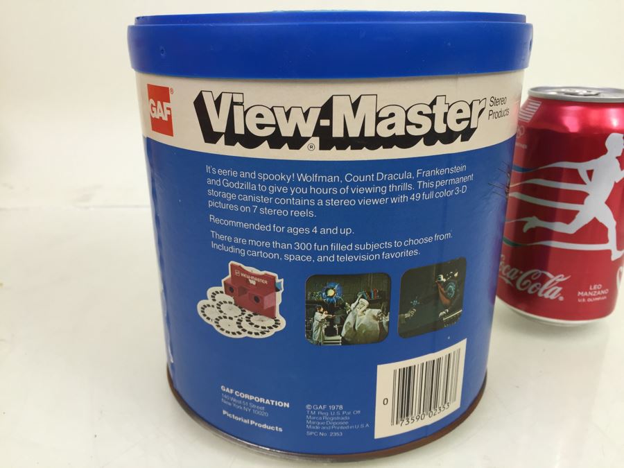 GAF View-Master 3D Monster Gift Pak Wolfman, Count Dracula, Frankenstein, Godzilla Vintage 1978 [Photo 6]