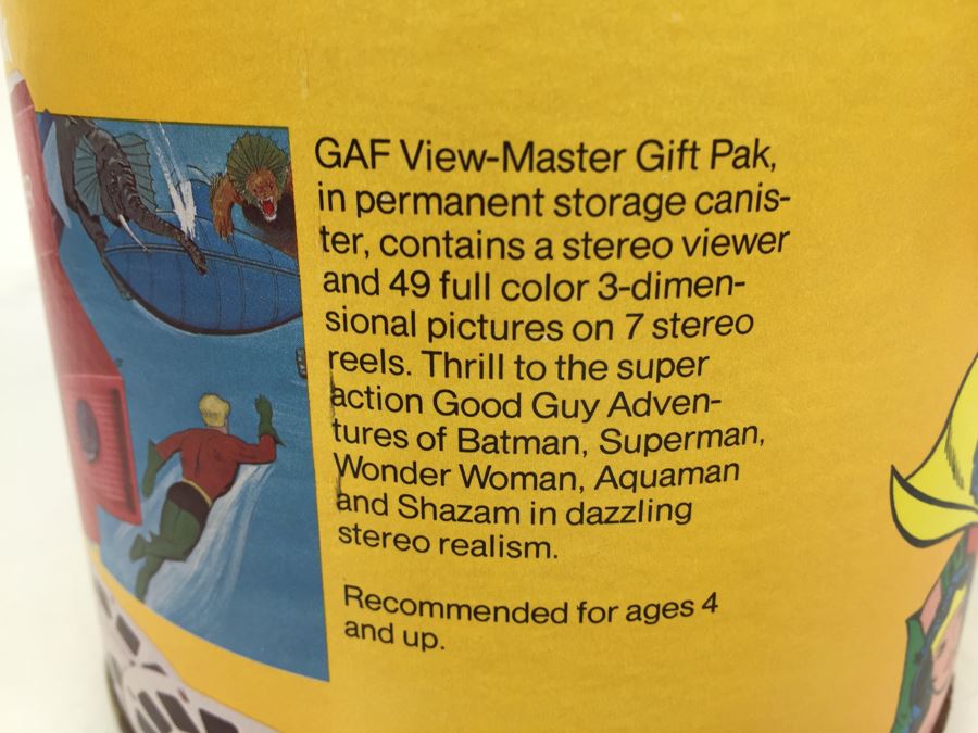 GAF View-Master 3D Good Guys Gift Pak Batman, Superman, Wonder Woman, Aquaman And Shazam Vintage 1976 DC Comics [Photo 9]