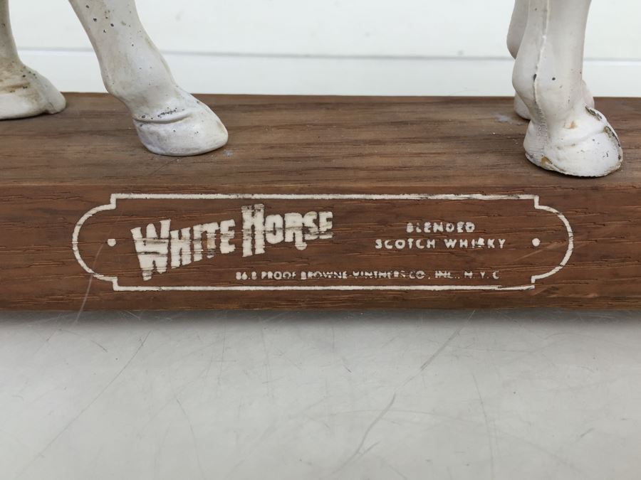 WHITE HORSE Blended Scotch Whiskey Bar Liquor Store Advertising Display Browne-Vintners Co NYC [Photo 9]