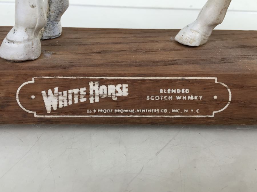 WHITE HORSE Blended Scotch Whiskey Bar Liquor Store Advertising Display Browne-Vintners Co NYC [Photo 3]