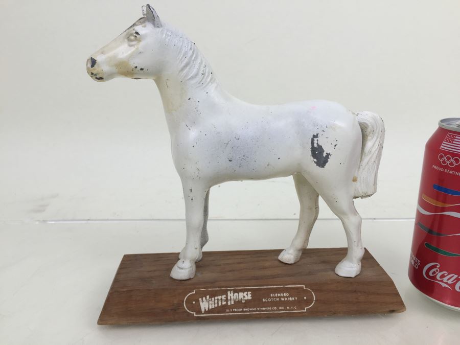 WHITE HORSE Blended Scotch Whiskey Bar Liquor Store Advertising Display Browne-Vintners Co NYC [Photo 4]