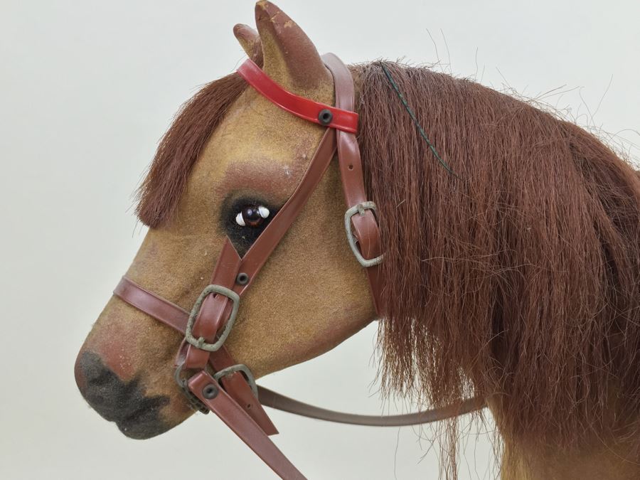Large Toy Horse With Rollers On Hoofs Note That One Leg Has Been Repaired [Photo 3]