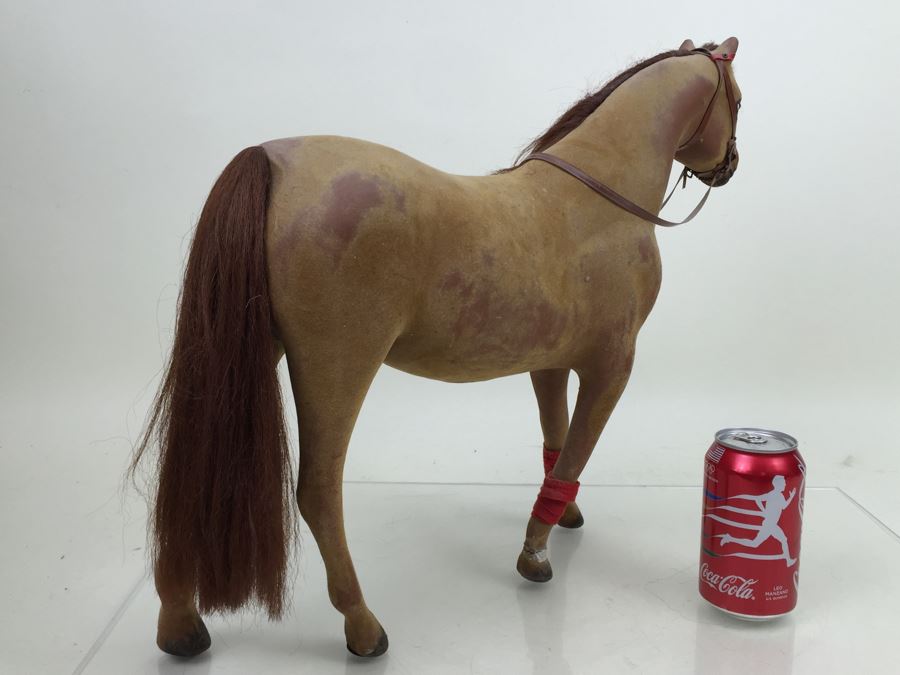 Large Toy Horse With Rollers On Hoofs Note That One Leg Has Been Repaired [Photo 14]