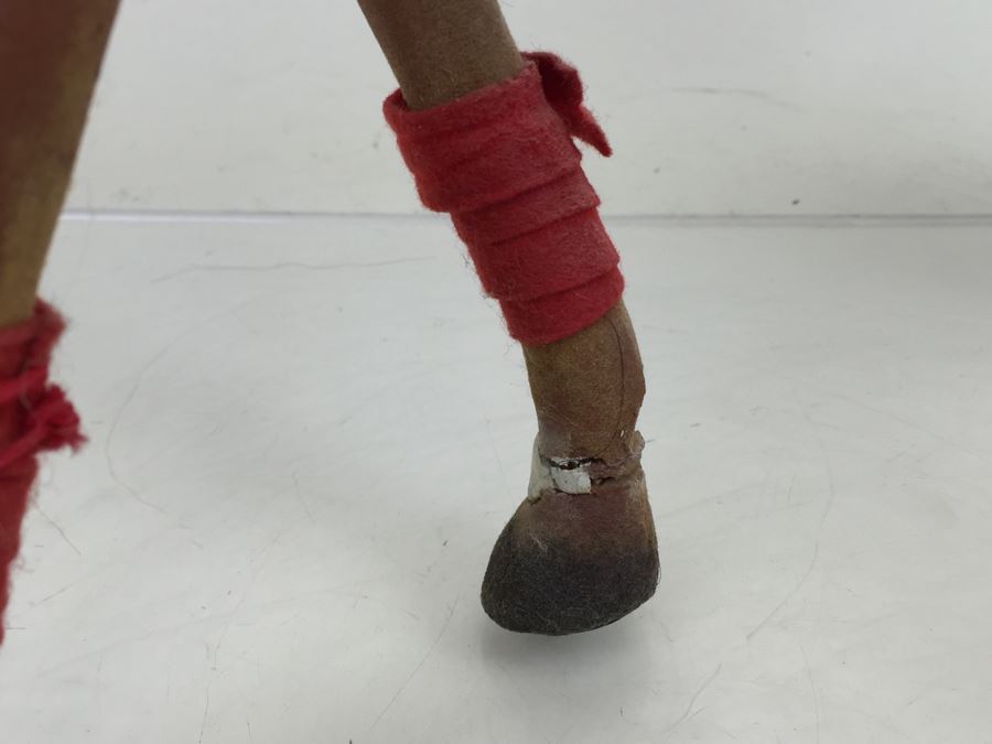 Large Toy Horse With Rollers On Hoofs Note That One Leg Has Been Repaired [Photo 11]