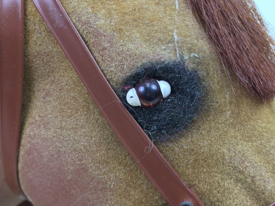 Large Toy Horse With Rollers On Hoofs Note That One Leg Has Been Repaired [Photo 17]