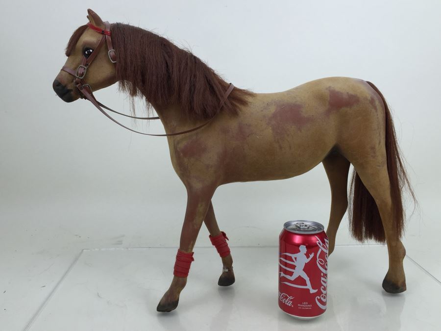 Large Toy Horse With Rollers On Hoofs Note That One Leg Has Been Repaired [Photo 2]