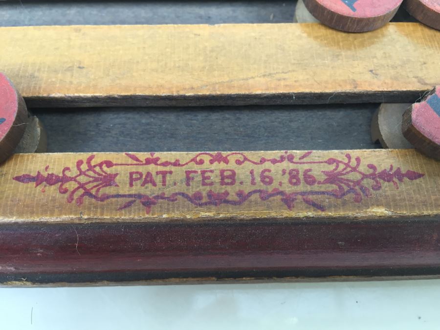 Rare Early 1886 Children's Cress Board Original Paint & Stencil With Movable Letters [Photo 3]