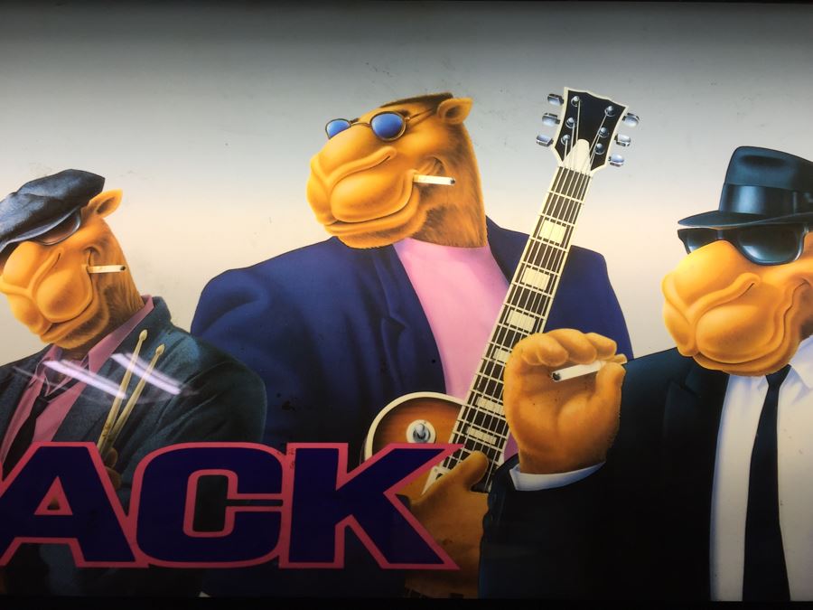 Double Sided Lighted Sign CAMEL Presents THE HARD PACK ...