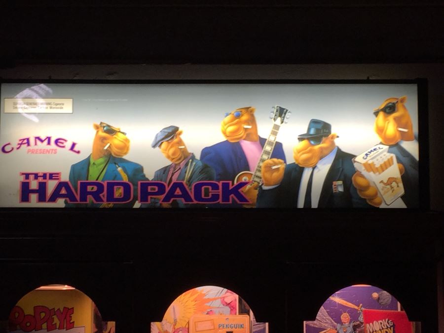 Double Sided Lighted Sign CAMEL Presents THE HARD PACK 'Joe Camel' Cigarettes Electric Sign Tobacciana Vintage 1991 R.J. Reynolds Tobacco Co. [Photo 11]