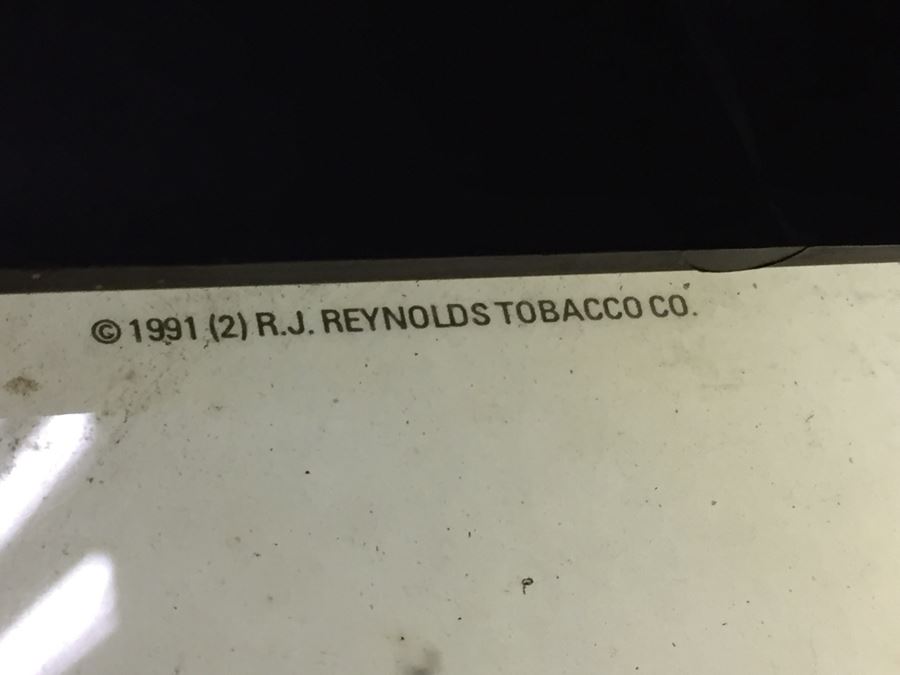 Double Sided Lighted Sign CAMEL Presents THE HARD PACK 'Joe Camel' Cigarettes Electric Sign Tobacciana Vintage 1991 R.J. Reynolds Tobacco Co. [Photo 10]