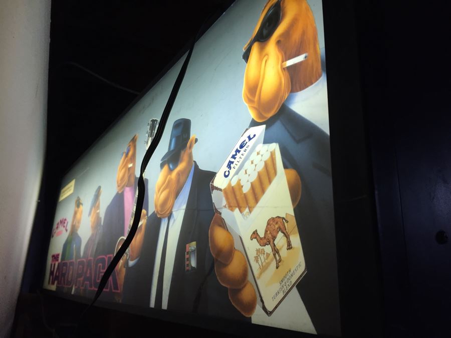 Double Sided Lighted Sign CAMEL Presents THE HARD PACK 'Joe Camel' Cigarettes Electric Sign Tobacciana Vintage 1991 R.J. Reynolds Tobacco Co. [Photo 8]