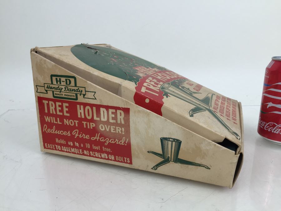Vintage H-D Handy Dandy All Aluminum Tree Holder With Original Box [Photo 2]