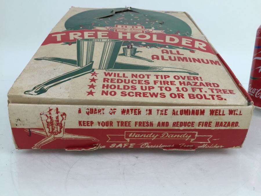 Vintage H-D Handy Dandy All Aluminum Tree Holder With Original Box [Photo 6]
